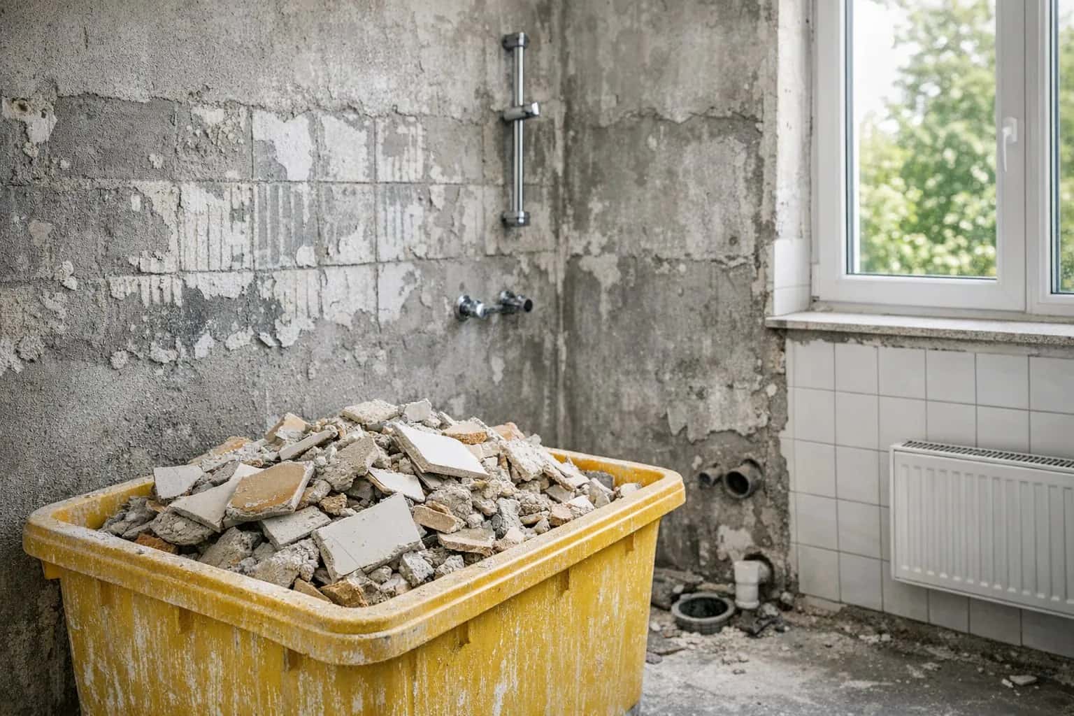 Badsanierung: Welchen Container brauche ich?