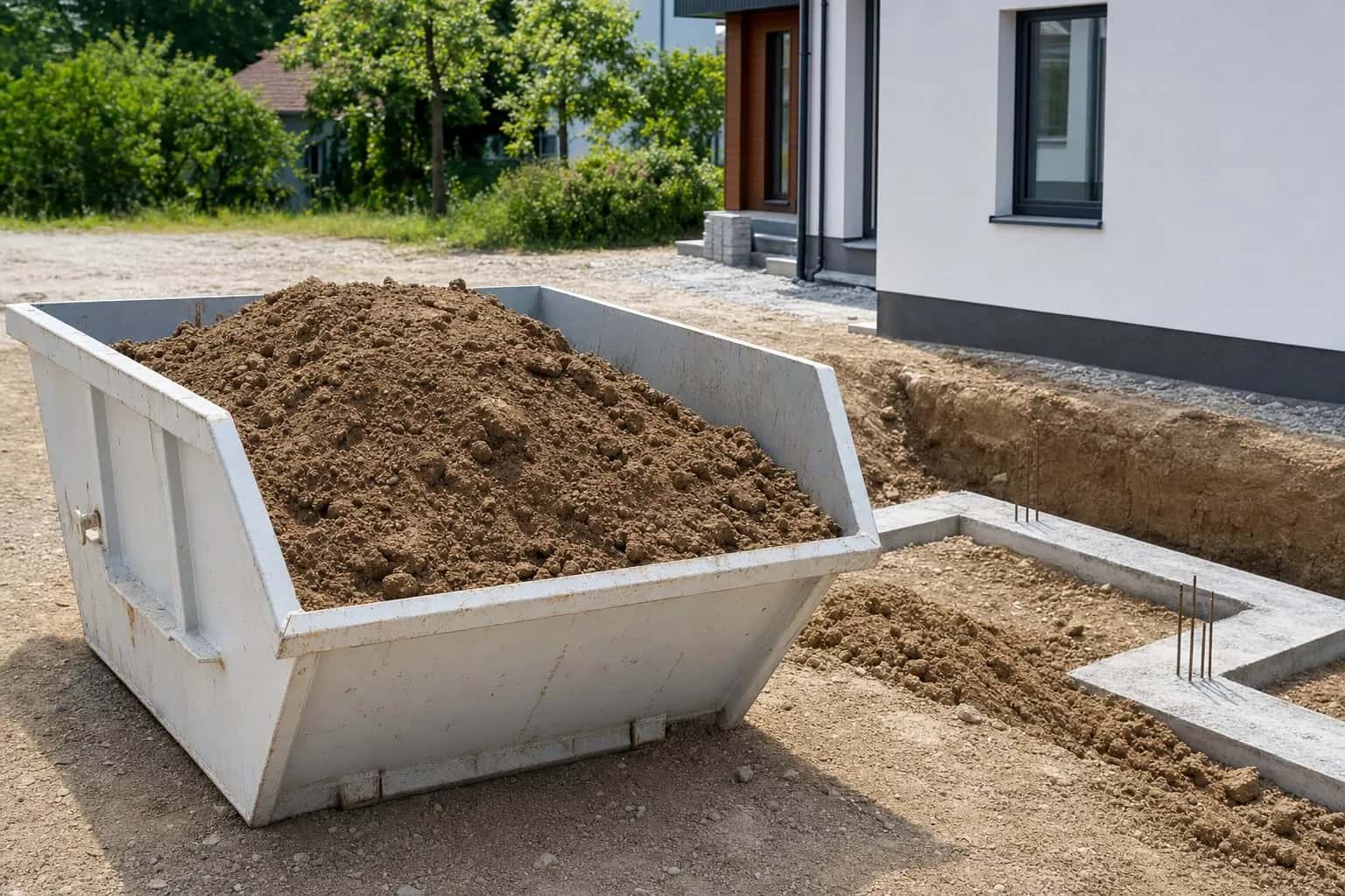 Bodenaushub entsorgen 2026: Container, Kosten & Regeln