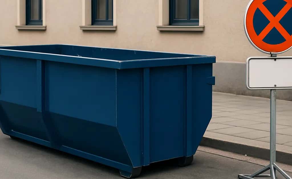 Halteverbot für Container: So sichern Sie Ihren Stellplatz