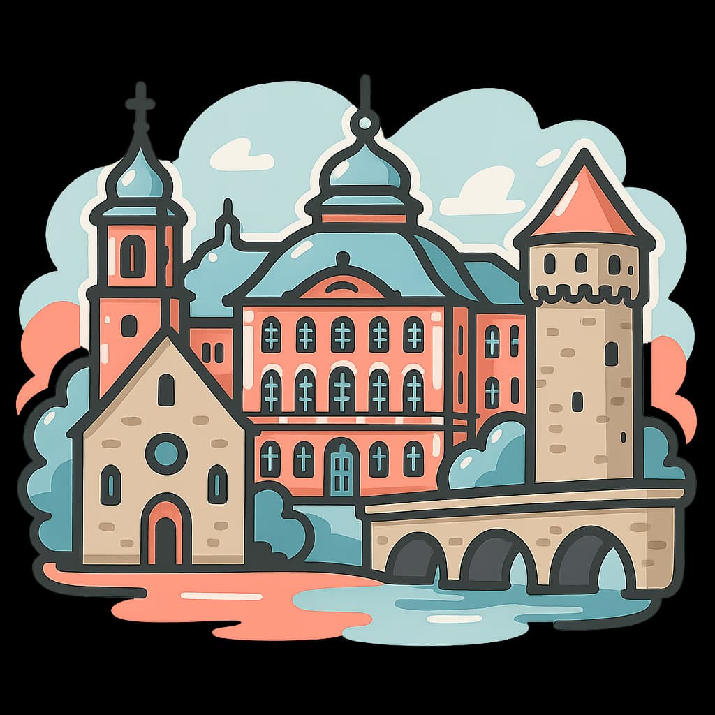 Blick auf das Barockschloss Bruchsal und die Innenstadt in Baden-Württemberg