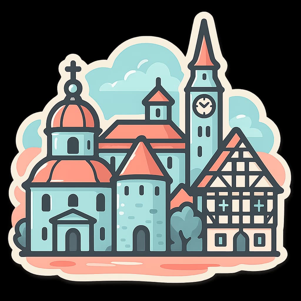 Blick über Göppingen mit Altstadt und umliegenden Hügeln