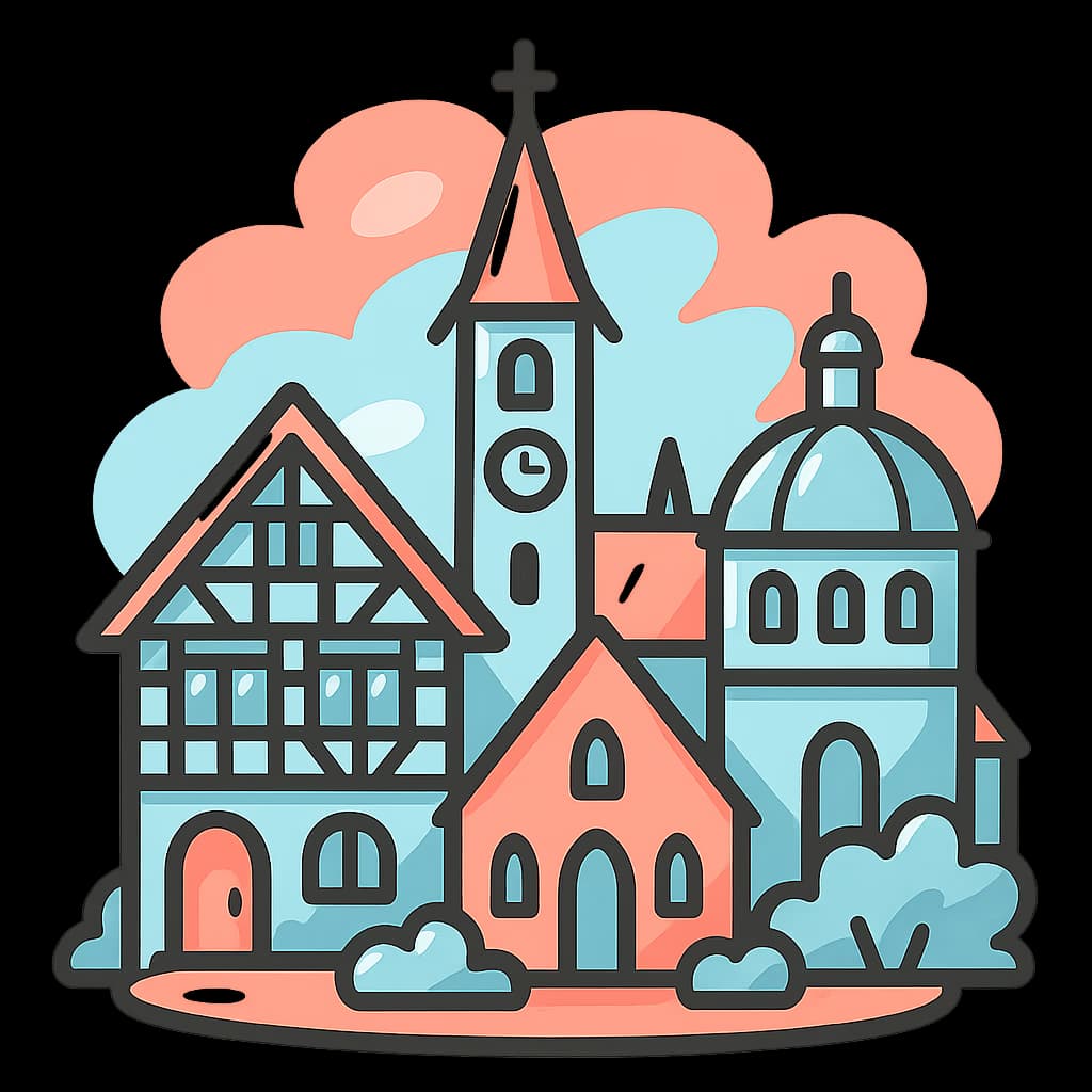 Blick auf Lahr im Schwarzwald mit Altstadt und Storchenturm