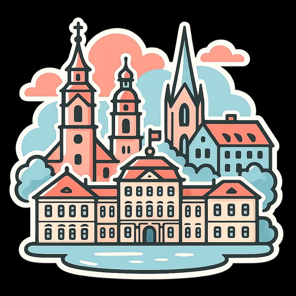 Blick über die Innenstadt von Ludwigsburg mit dem historischen Residenzschloss und der barocken Stadtarchitektur