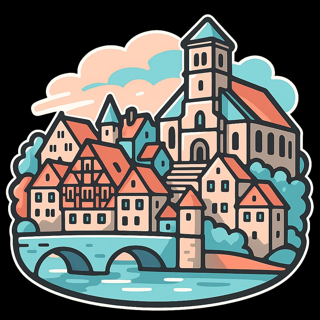 Altstadt von Schwäbisch Hall mit Fachwerkhäusern und Kocherufer