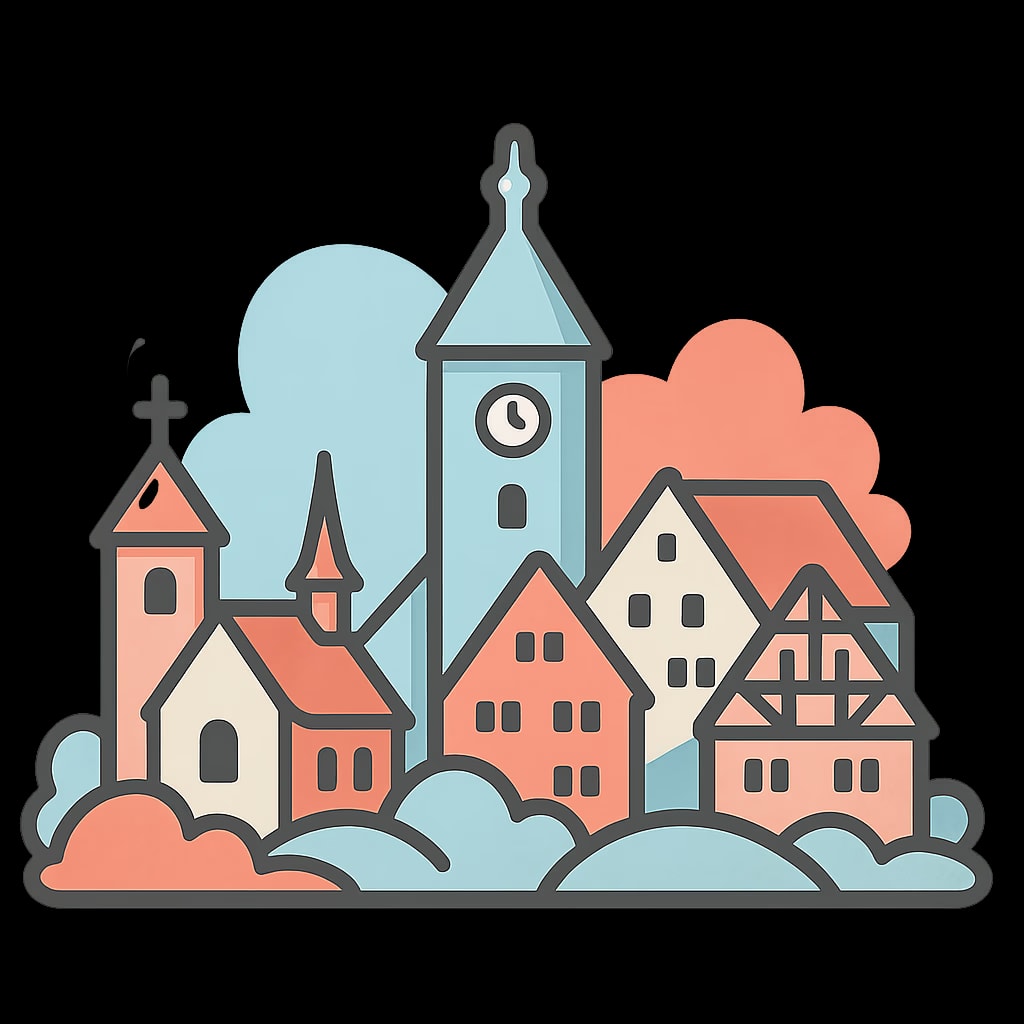 Blick über Albstadt auf der Schwäbischen Alb mit typischer Hügellandschaft und Stadtansicht