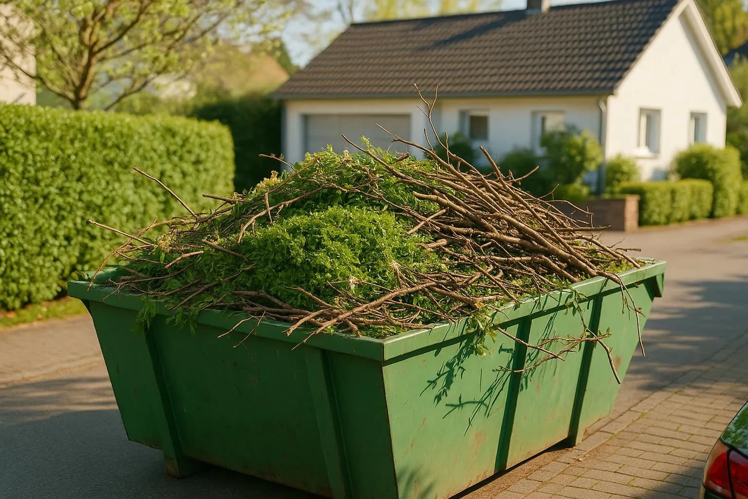 Grünschnitt-Container 2026: Was darf rein & was kostet er?